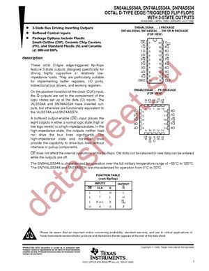 SN74ALS534ADW datasheet  